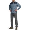 imageCQR Mens Lightweight Insulated Jacket Windproof Packable Water Resistant Warm Active Coat for Hiking Work Outdoor TacticalLayer Navy  Stone Blue