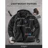 imageCQR Mens Lightweight Insulated Jacket Windproof Packable Water Resistant Warm Active Coat for Hiking Work Outdoor TacticalLightweight Black