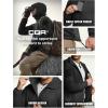 imageCQR Mens Lightweight Insulated Jacket Windproof Packable Water Resistant Warm Active Coat for Hiking Work Outdoor TacticalLightweight Black