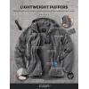 imageCQR Mens Lightweight Insulated Jacket Windproof Packable Water Resistant Warm Active Coat for Hiking Work Outdoor TacticalLightweight Charcoal
