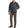 imageCQR Mens Lightweight Insulated Jacket Windproof Packable Water Resistant Warm Active Coat for Hiking Work Outdoor TacticalVeil Black  Shadow Grey
