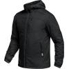 imageCQR Mens Lightweight Insulated Jacket Windproof Packable Water Resistant Warm Active Coat for Hiking Work Outdoor TacticalVeil Black
