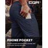 imageCQR Mens Lightweight Vent Hiking Pants WaterResistant ampamp Breathable Sports Outdoor Athletic Pants with Elastic WaistAscend Bolt Polar Navy