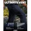 imageCQR Mens Lightweight Vent Hiking Pants WaterResistant ampamp Breathable Sports Outdoor Athletic Pants with Elastic WaistAscend Bolt Polar Navy