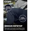 imageCQR Mens Lightweight Vent Hiking Pants WaterResistant ampamp Breathable Sports Outdoor Athletic Pants with Elastic WaistAscend Bolt Polar Navy