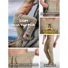 imageCQR Mens Lightweight Vent Hiking Pants WaterResistant ampamp Breathable Sports Outdoor Athletic Pants with Elastic WaistAscend Crux Alamo Khaki