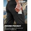 imageCQR Mens Lightweight Vent Hiking Pants WaterResistant ampamp Breathable Sports Outdoor Athletic Pants with Elastic WaistAscend Crux Black