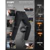 imageCQR Mens Lightweight Vent Hiking Pants WaterResistant ampamp Breathable Sports Outdoor Athletic Pants with Elastic WaistAscend Crux Black