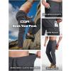 imageCQR Mens Lightweight Vent Hiking Pants WaterResistant ampamp Breathable Sports Outdoor Athletic Pants with Elastic WaistAscend Crux Carbon Grey