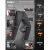 imageCQR Mens Lightweight Vent Hiking Pants WaterResistant ampamp Breathable Sports Outdoor Athletic Pants with Elastic WaistAscend Crux Carbon Grey