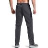 imageCQR Mens Lightweight Vent Hiking Pants WaterResistant ampamp Breathable Sports Outdoor Athletic Pants with Elastic WaistAscend Crux Carbon Grey