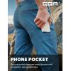 imageCQR Mens Lightweight Vent Hiking Pants WaterResistant ampamp Breathable Sports Outdoor Athletic Pants with Elastic WaistAscend Crux Glaucous