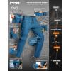 imageCQR Mens Lightweight Vent Hiking Pants WaterResistant ampamp Breathable Sports Outdoor Athletic Pants with Elastic WaistAscend Crux Glaucous