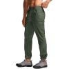 imageCQR Mens Lightweight Vent Hiking Pants WaterResistant ampamp Breathable Sports Outdoor Athletic Pants with Elastic WaistAscend Crux Lichen