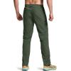 imageCQR Mens Lightweight Vent Hiking Pants WaterResistant ampamp Breathable Sports Outdoor Athletic Pants with Elastic WaistAscend Crux Lichen