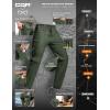 imageCQR Mens Lightweight Vent Hiking Pants WaterResistant ampamp Breathable Sports Outdoor Athletic Pants with Elastic WaistAscend Crux Lichen