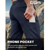imageCQR Mens Lightweight Vent Hiking Pants WaterResistant ampamp Breathable Sports Outdoor Athletic Pants with Elastic WaistAscend Crux Polar Navy
