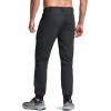 imageCQR Mens Lightweight Vent Hiking Pants WaterResistant ampamp Breathable Sports Outdoor Athletic Pants with Elastic WaistAscend Peak Black