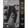 imageCQR Mens Lightweight Vent Hiking Pants WaterResistant ampamp Breathable Sports Outdoor Athletic Pants with Elastic WaistAscend Peak Black