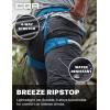 imageCQR Mens Lightweight Vent Hiking Pants WaterResistant ampamp Breathable Sports Outdoor Athletic Pants with Elastic WaistAscend Peak Carbon Grey