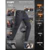 imageCQR Mens Lightweight Vent Hiking Pants WaterResistant ampamp Breathable Sports Outdoor Athletic Pants with Elastic WaistAscend Peak Carbon Grey