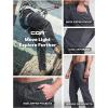 imageCQR Mens Lightweight Vent Hiking Pants WaterResistant ampamp Breathable Sports Outdoor Athletic Pants with Elastic WaistAscend Peak Carbon Grey