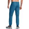 imageCQR Mens Lightweight Vent Hiking Pants WaterResistant ampamp Breathable Sports Outdoor Athletic Pants with Elastic WaistAscend Peak Glaucous