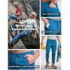 imageCQR Mens Lightweight Vent Hiking Pants WaterResistant ampamp Breathable Sports Outdoor Athletic Pants with Elastic WaistAscend Peak Glaucous
