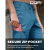 imageCQR Mens Lightweight Vent Hiking Pants WaterResistant ampamp Breathable Sports Outdoor Athletic Pants with Elastic WaistAscend Peak Glaucous