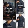 imageCQR Mens Long Sleeve Tactical Shirts Ripstop Military Work Shirts UPF 50 Breathable Button Down Outdoor Hiking ShirtMetro Operator Navy