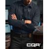 imageCQR Mens Long Sleeve Tactical Shirts Ripstop Military Work Shirts UPF 50 Breathable Button Down Outdoor Hiking ShirtMetro Operator Navy