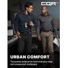imageCQR Mens Long Sleeve Tactical Shirts Ripstop Military Work Shirts UPF 50 Breathable Button Down Outdoor Hiking ShirtMetro Operator Navy