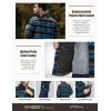 imageCQR Mens Plaid Flannel Shirt Jacket Long Sleeve Soft Warm SherpaQuilted Lined Jacket Outdoor Button UpZipFront JacketQuilted Lining Forest Oasis