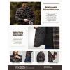imageCQR Mens Plaid Flannel Shirt Jacket Long Sleeve Soft Warm SherpaQuilted Lined Jacket Outdoor Button UpZipFront JacketQuilted Lining Fossil Rock