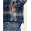 imageCQR Mens Plaid Flannel Shirt Jacket Long Sleeve Soft Warm SherpaQuilted Lined Jacket Outdoor Button UpZipFront JacketQuilted Lining Shark Grey
