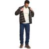 imageCQR Mens Plaid Flannel Shirt Jacket Long Sleeve Soft Warm SherpaQuilted Lined Jacket Outdoor Button UpZipFront JacketSherpa Lined Fossil Rock