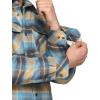 imageCQR Mens Plaid Flannel Shirt Jacket Long Sleeve Soft Warm SherpaQuilted Lined Jacket Outdoor Button UpZipFront JacketSherpa Lined Seashore