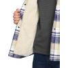 imageCQR Mens Plaid Flannel Shirt Jacket Long Sleeve Soft Warm SherpaQuilted Lined Jacket Outdoor Button UpZipFront JacketSherpa Lined Sedimentary Blue
