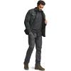 imageCQR Mens Plaid Flannel Shirt Jacket Long Sleeve Soft Warm SherpaQuilted Lined Jacket Outdoor Button UpZipFront JacketStealth Amazon Grey