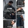 imageCQR Mens Plaid Flannel Shirt Jacket Long Sleeve Soft Warm SherpaQuilted Lined Jacket Outdoor Button UpZipFront JacketStealth Amazon Grey