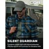 imageCQR Mens Plaid Flannel Shirt Jacket Long Sleeve Soft Warm SherpaQuilted Lined Jacket Outdoor Button UpZipFront JacketStealth Forest Oasis