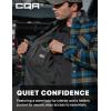 imageCQR Mens Plaid Flannel Shirt Jacket Long Sleeve Soft Warm SherpaQuilted Lined Jacket Outdoor Button UpZipFront JacketStealth Forest Oasis