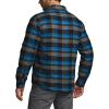 imageCQR Mens Plaid Flannel Shirt Jacket Long Sleeve Soft Warm SherpaQuilted Lined Jacket Outdoor Button UpZipFront JacketStealth Forest Oasis