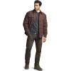 imageCQR Mens Plaid Flannel Shirt Jacket Long Sleeve Soft Warm SherpaQuilted Lined Jacket Outdoor Button UpZipFront JacketStealth Harvest