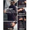 imageCQR Mens Plaid Flannel Shirt Jacket Long Sleeve Soft Warm SherpaQuilted Lined Jacket Outdoor Button UpZipFront JacketStealth Woods Night