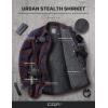 imageCQR Mens Plaid Flannel Shirt Jacket Long Sleeve Soft Warm SherpaQuilted Lined Jacket Outdoor Button UpZipFront JacketStealth Woods Night