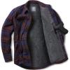 imageCQR Mens Plaid Flannel Shirt Jacket Long Sleeve Soft Warm SherpaQuilted Lined Jacket Outdoor Button UpZipFront JacketStealth Woods Night