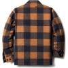 imageCQR Mens Plaid Flannel Shirt Jacket Long Sleeve Soft Warm SherpaQuilted Lined Jacket Outdoor Button UpZipFront JacketWool Jk Buffalo Brown Plaid