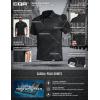 imageCQR Mens Polo Shirts Tactical Short Sleeve Golf Performance Shirts Lightweight Dry Fit UPF 50 PiqueCommander Black