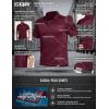 imageCQR Mens Polo Shirts Tactical Short Sleeve Golf Performance Shirts Lightweight Dry Fit UPF 50 PiqueCommander Burgundy